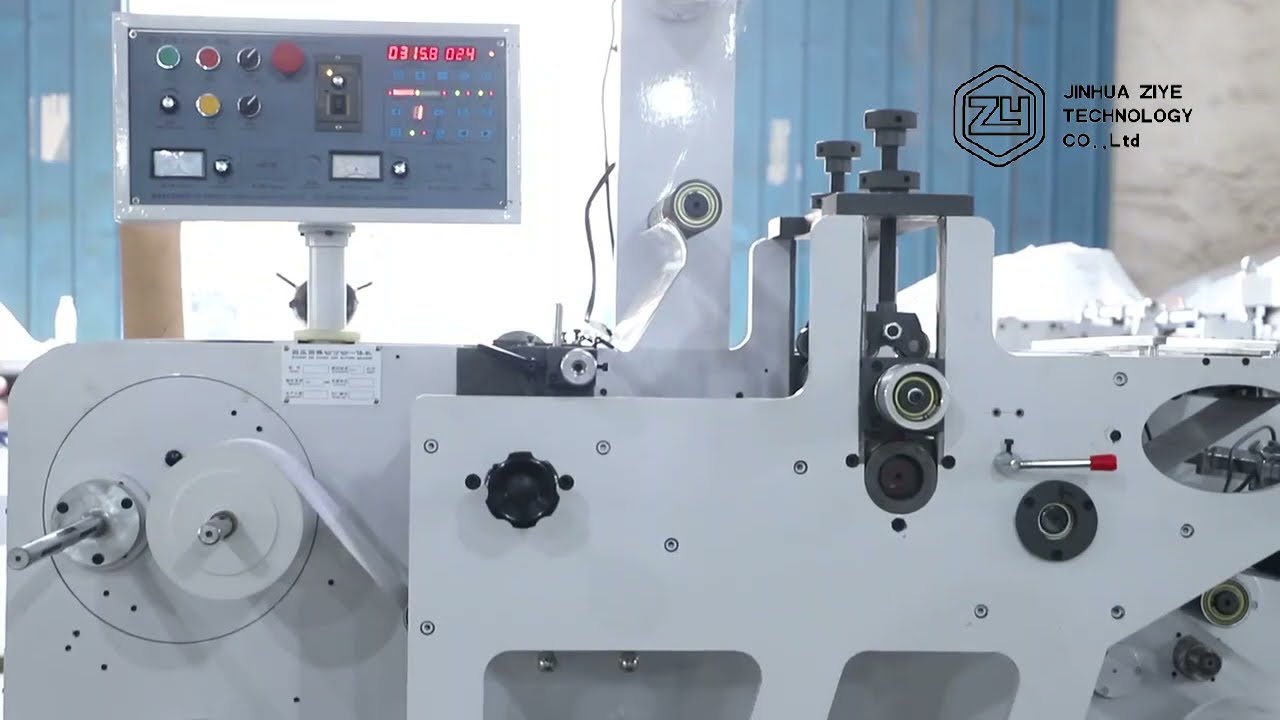 DES320T Rotary Die Cutting Machine With Turret Rewind