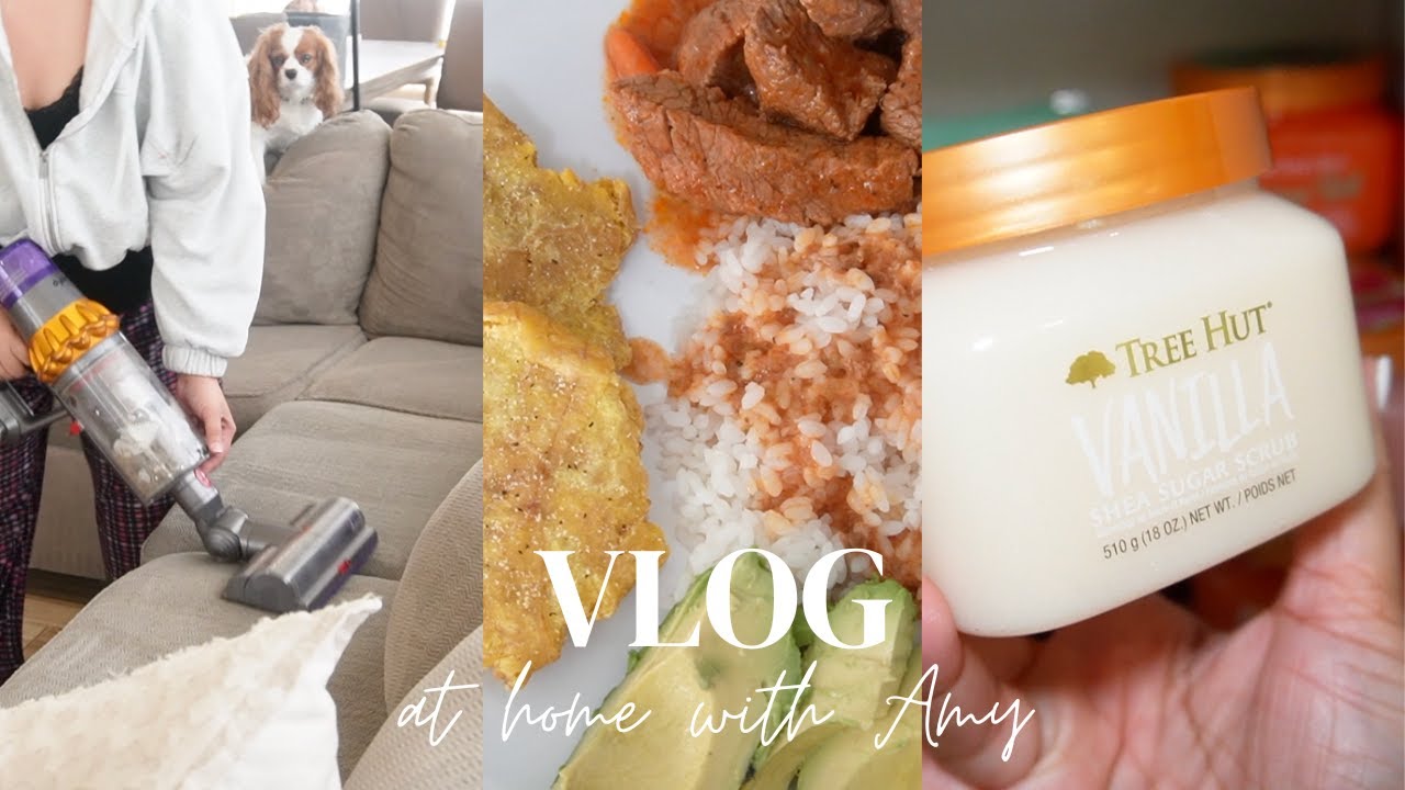 AT HOME WITH AMY 🏠 VLOG | WHERE AM I MOVING TO? CLEAN WITH ME, COOK WITH ME, BODY CARE TALK + MORE!