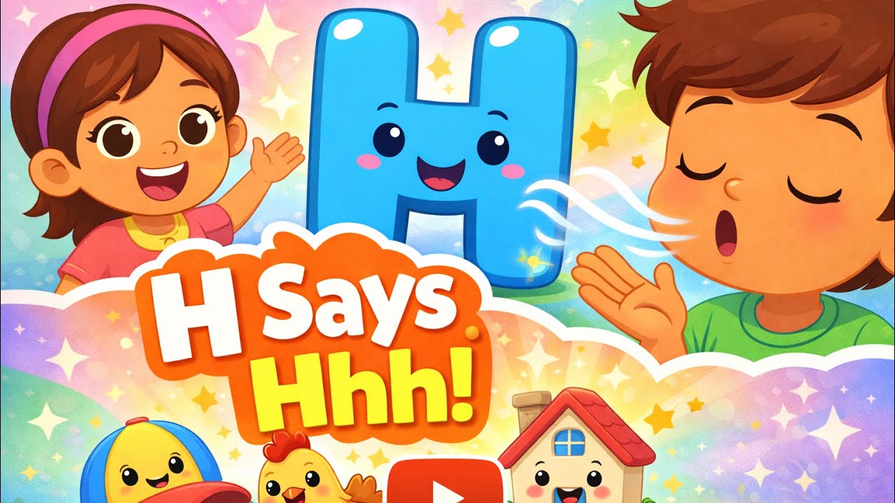H Says Hhh! 🔤 Learn the Letter H Sound | Phonics Song for Kids