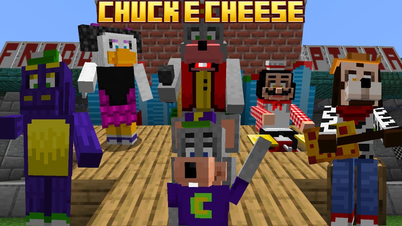 THIS FNAF INSPIRED CHUCK E CHEESE MINECRAFT MOD IS AWESOME! (Chuck E Cheese Mod Showcase)