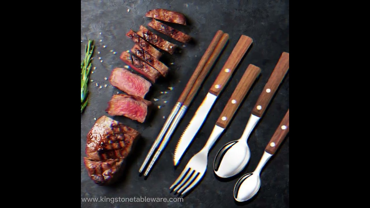 Reusable cutlery set food safe dinnerware picnic travel portable tableware