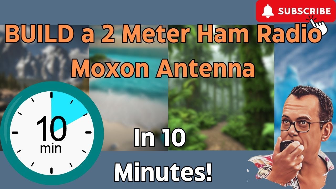 Build a 2 Meter Ham Radio Moxon Antenna in 10 Minutes! #hf #antenna #hamradio #2meter #vhf