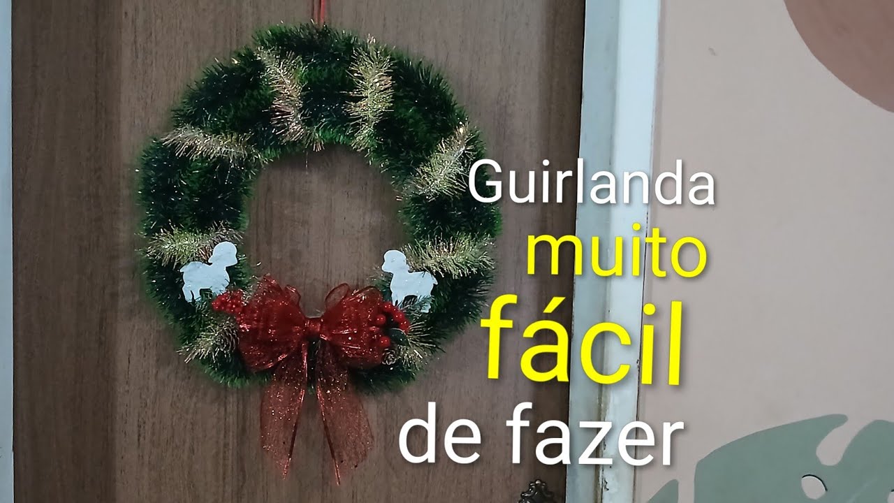 Passo a passo Fiz minha primeira Guirlanda 🥳🤪