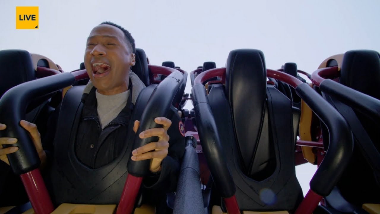 WATCH: Terrell takes a spin on Wrath of Rakshasa at Six Flags Great America
