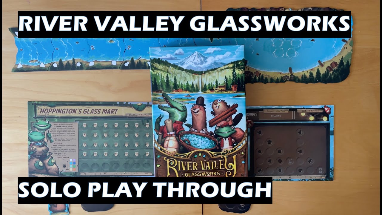 River Valley Glassworks Solo Play Through board game