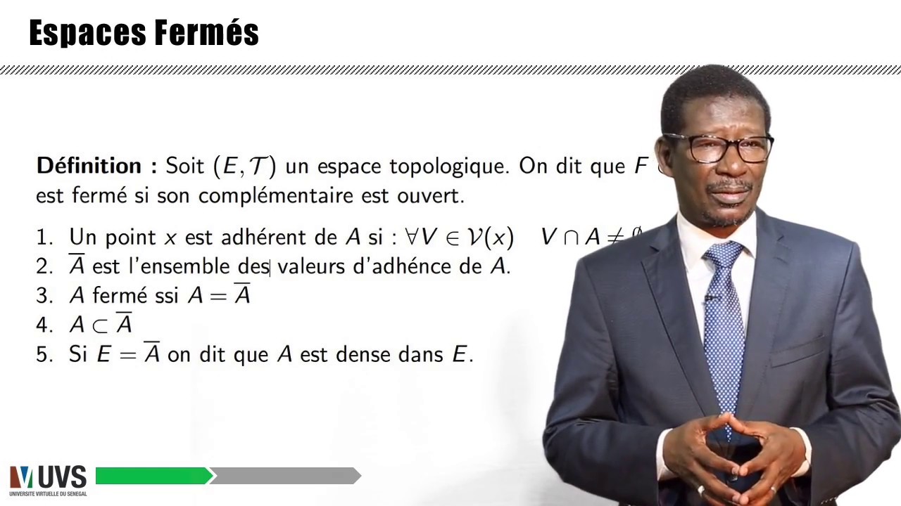 UVS : Cours de Topologie du Pr Mary Teuw Niane