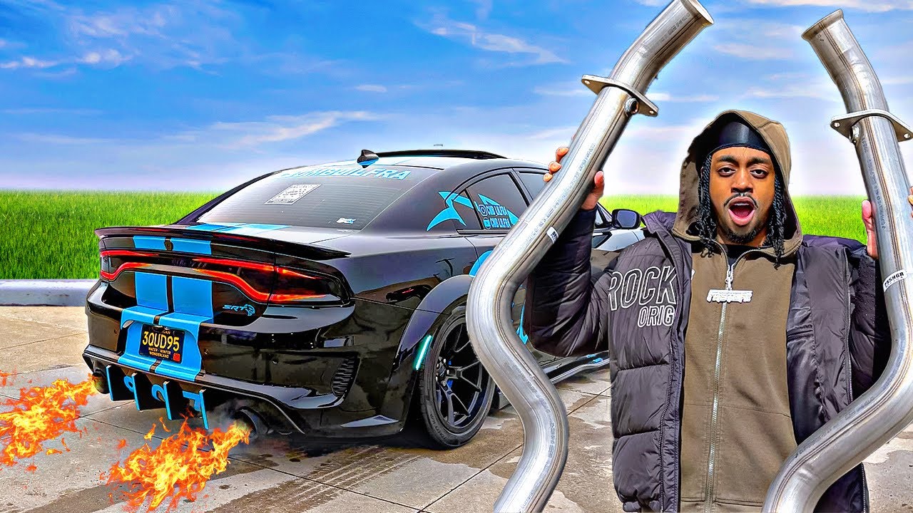 I INSTALLED CATLESS MID PIPES ON MY HELLCAT REDEYE CHARGER…😱
