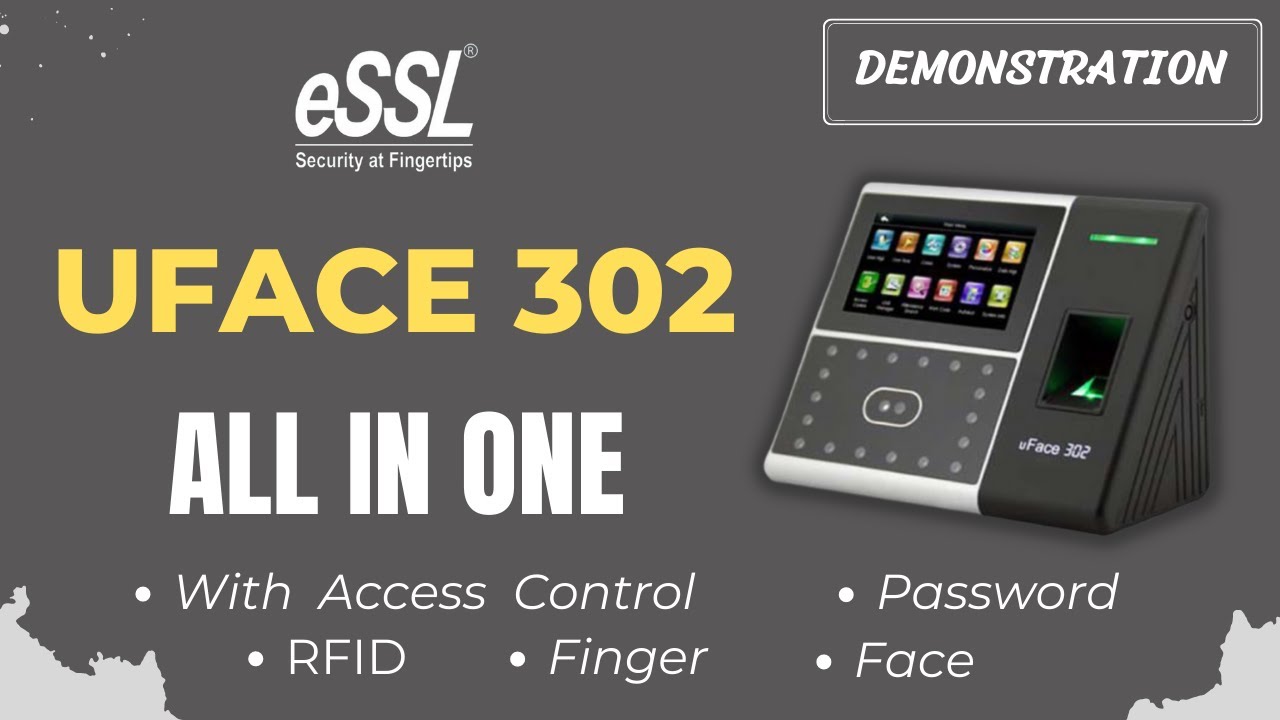 ESSL UFACE 302 FULL Details and Demonstration in Hindi