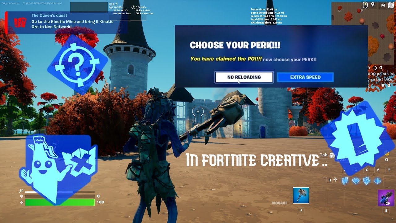 How to make perks/augments in Fortnite creative mode!