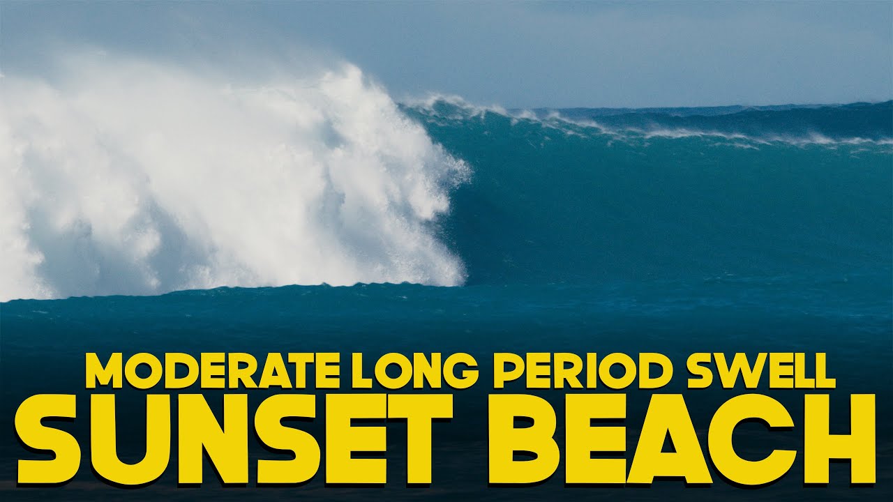 DOUBLE OVERHEAD SETS ROLL INTO SUNSET BEACH