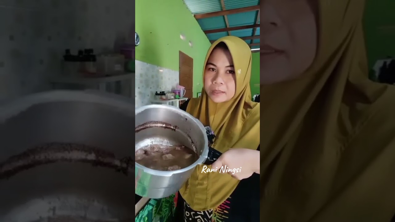 Masak rica-rica tetelan campur tempe 