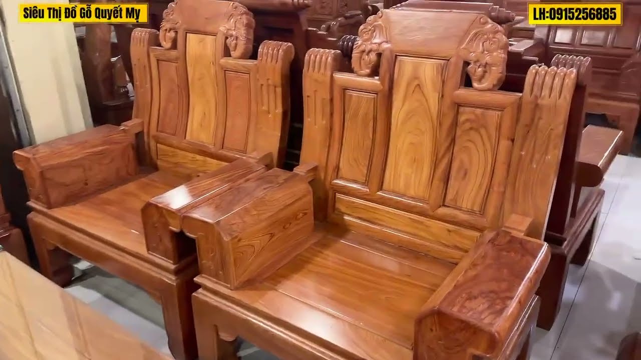 BỘ GHẾ VOI TAY HỘP | SIÊU THỊ ĐỒ GỖ QUYẾT MỴ 