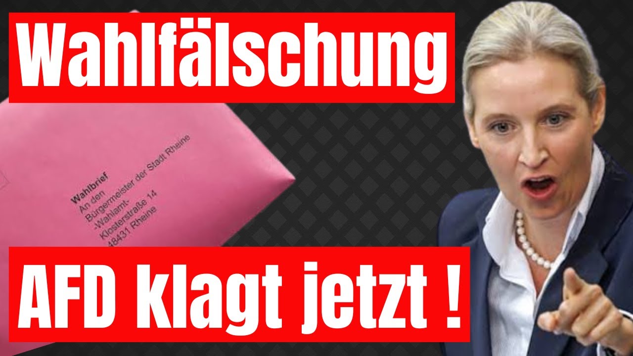 💥 SKANDAL 💥 AFD 💥 M&ouml;gliche Wahlf&auml;lschung AFD zieht vor Gericht 💥 #afd