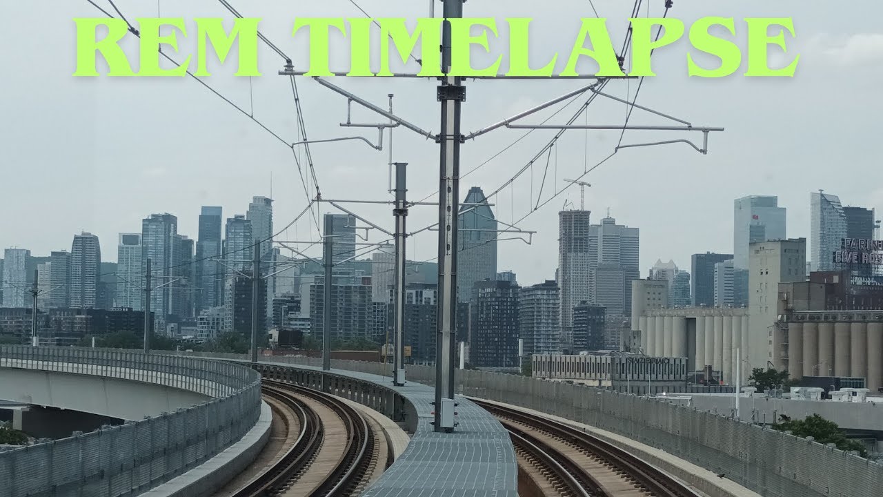 Full REM Timelapse from Brossard - Deux-Montagnes