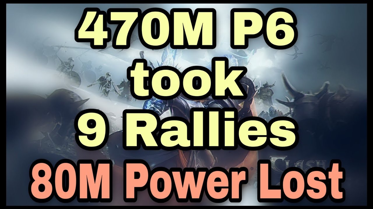 Rally on 470M | CoK Kingdom War | K1087