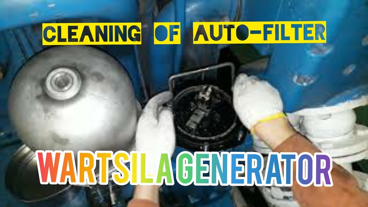 How to disassemble auto-filter of Auxiliary Engine? (WARTSILA GENERATOR)