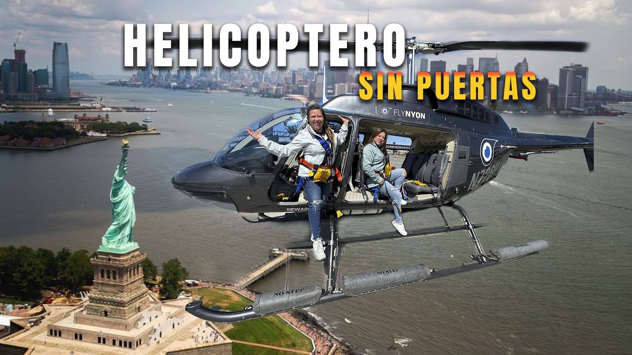 HELICÓPTERO SIN PUERTAS EN NUEVA YORK 🚁🇺🇸