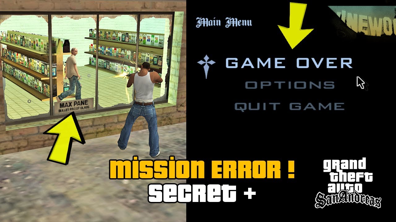 GTA SAN ANDREAS DA SAKIN BUNU YAPMAYIN ! OYUN BİR DAHA AÇILMIYOR ?