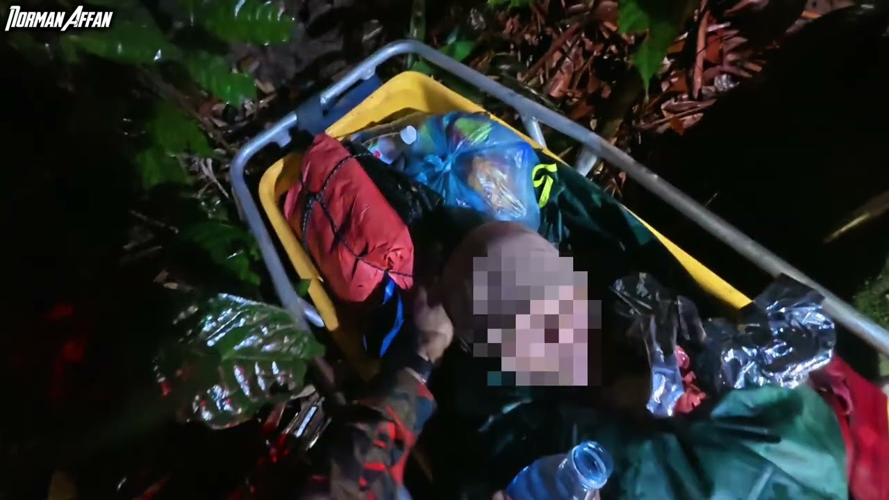 BOMBA SELAMATKAN MANGSA PENGSAN ATAS PUNCAK AIR TERJUN JERAM PERLUS , SG GABAI . ( PART 1 )