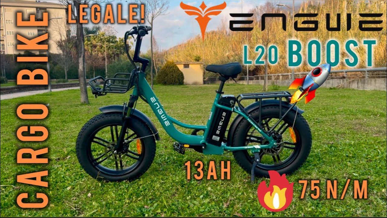 Engwe L20 Boost - La bici elettrica col turbo !!! Legale! Review & Test