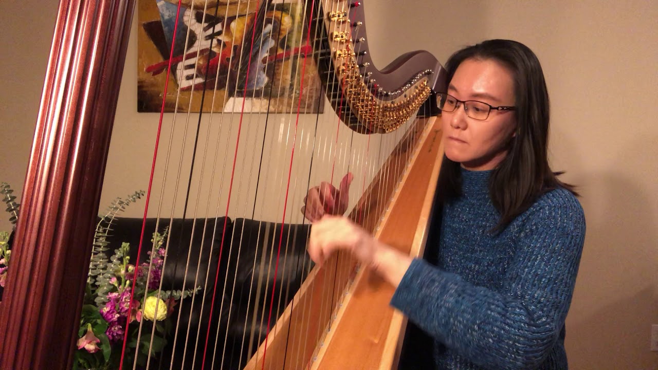 月亮代表我的心 (The Moon Represents My Heart). Harp arrangement by Rosanna Chiu. #SongsOfComfort