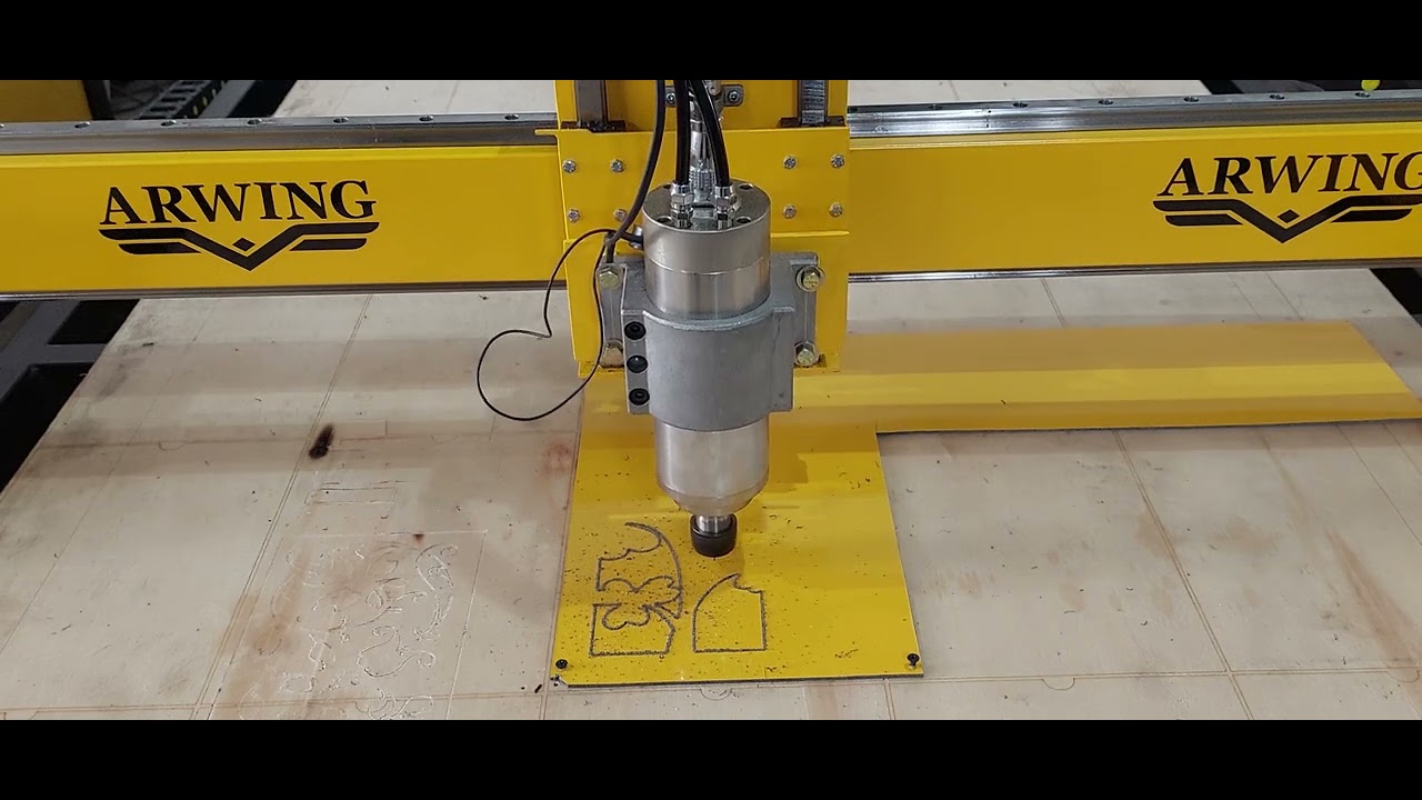 tes mesin CNC Router V3.2 milik Bp. Riswiyono dari magellang