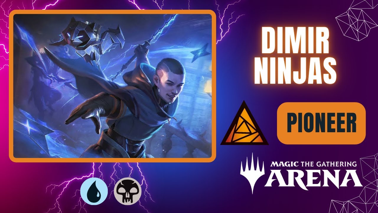 💧💀 Димирские ниндзя | Пионер | Геймплей MTG Arena | ОМ1/СПМ | БО1