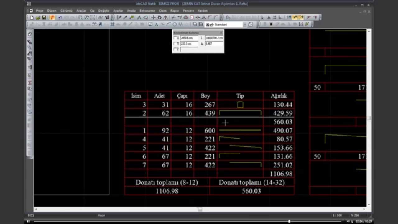 ideCAD Statik IDS | İstinat Duvarı Çizimi