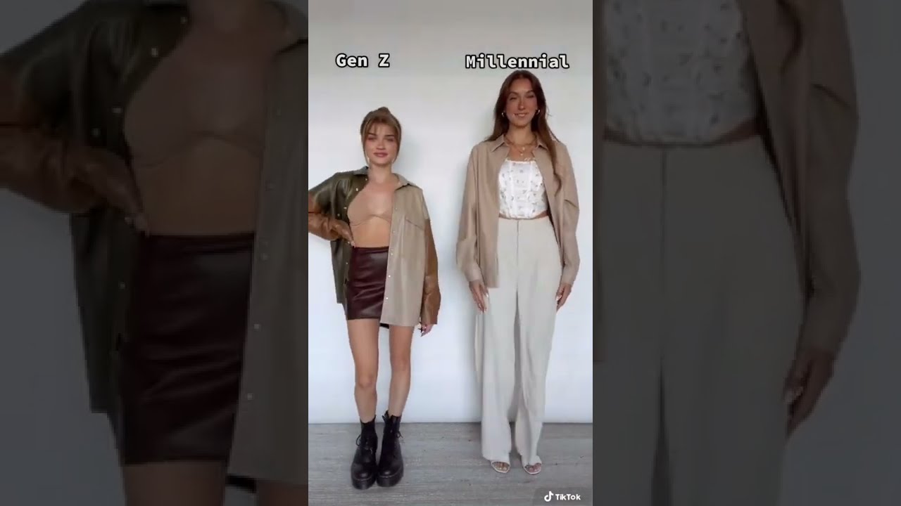 GEN Z vs MILLENNIAL STYLE