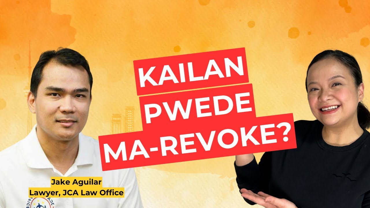 Tandaan: Pwede ma-revoke ang PR!!