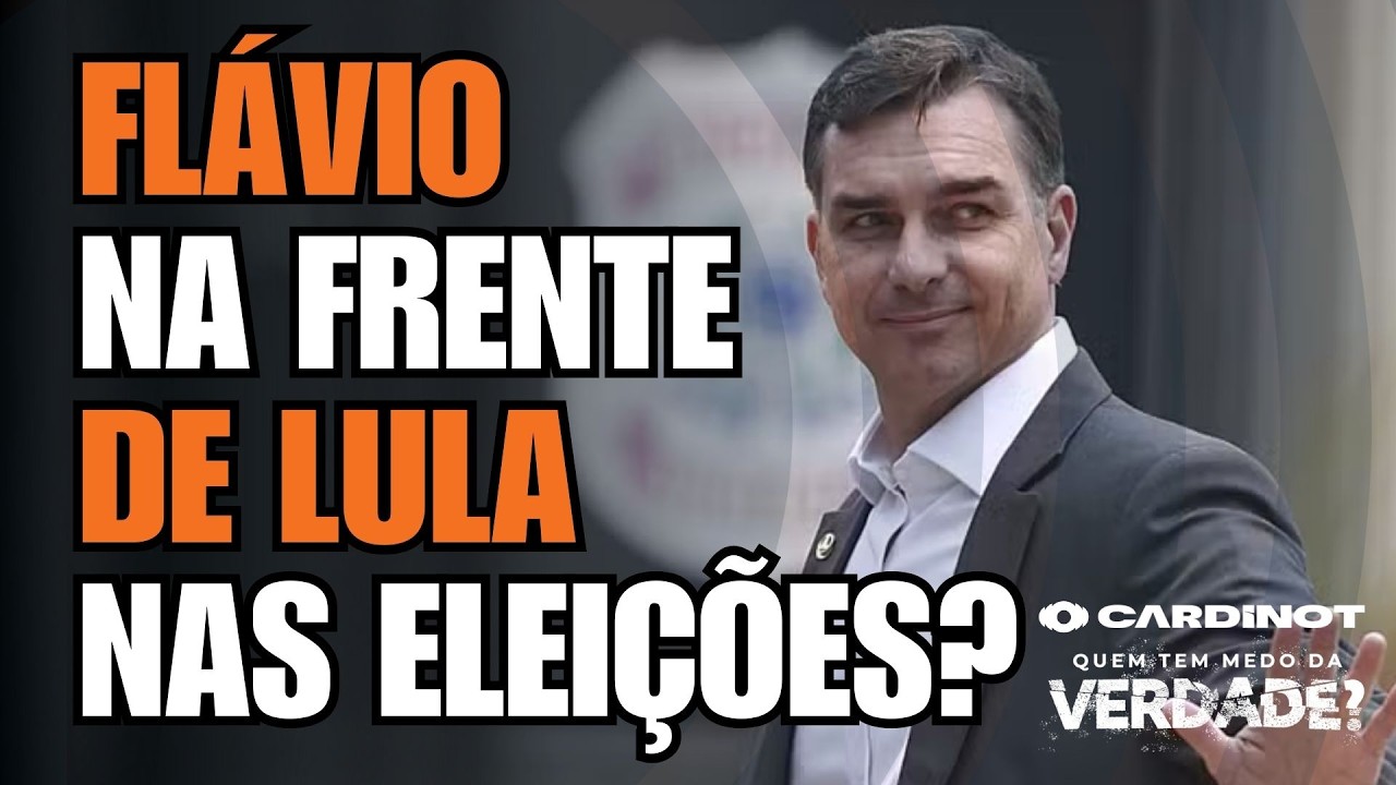 PESQUISA BOMBÁSTICA: LULA PERDE para FLÁVIO BOLSONARO no SEGUNDO TURNO! CONFIRA AQUI