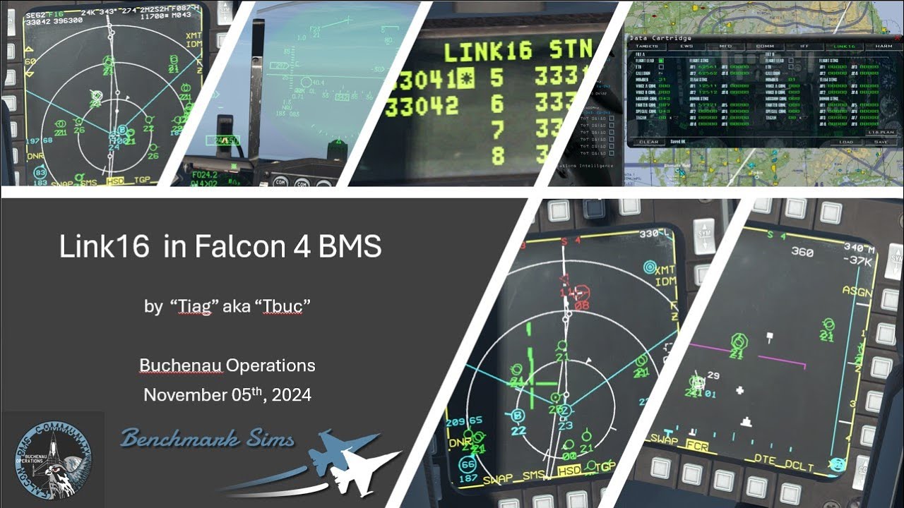 Link 16  in Falcon 4 BMS  - Buchenau Operations - November 5th 2024