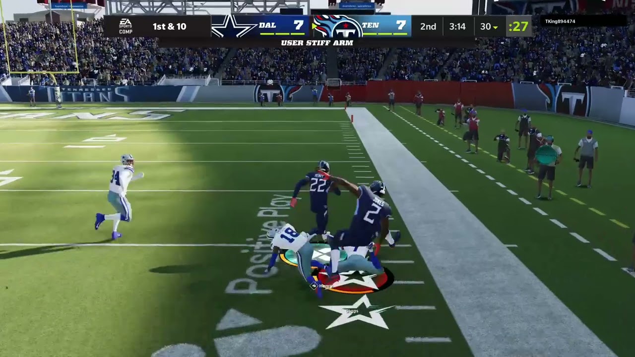 DERRICK HENRY WITH NASTY STIFF ARM! MUST SEE! MADDEN 22 ONLINE GAMEPLAY