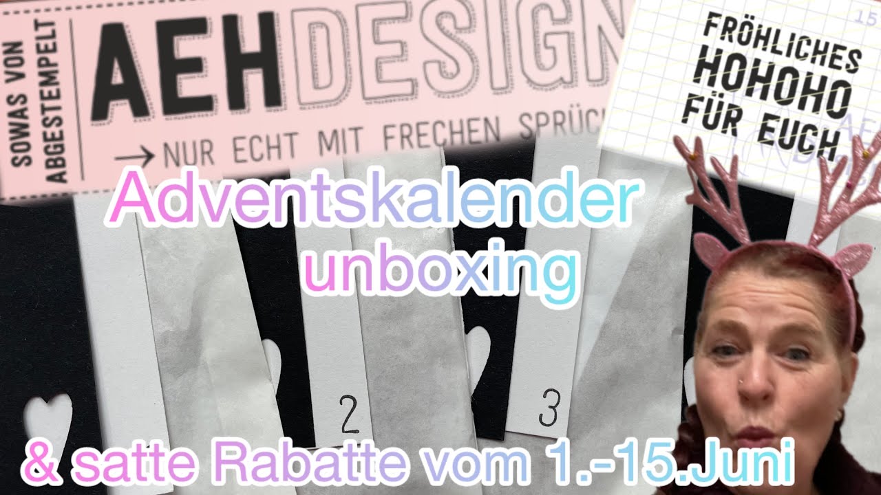 ADVENTSKALENDER UNBOXING💕bis zu 70% sparen Weihnachtsstempel ❤️ AEH Design Stempel💕  WOW ❤️