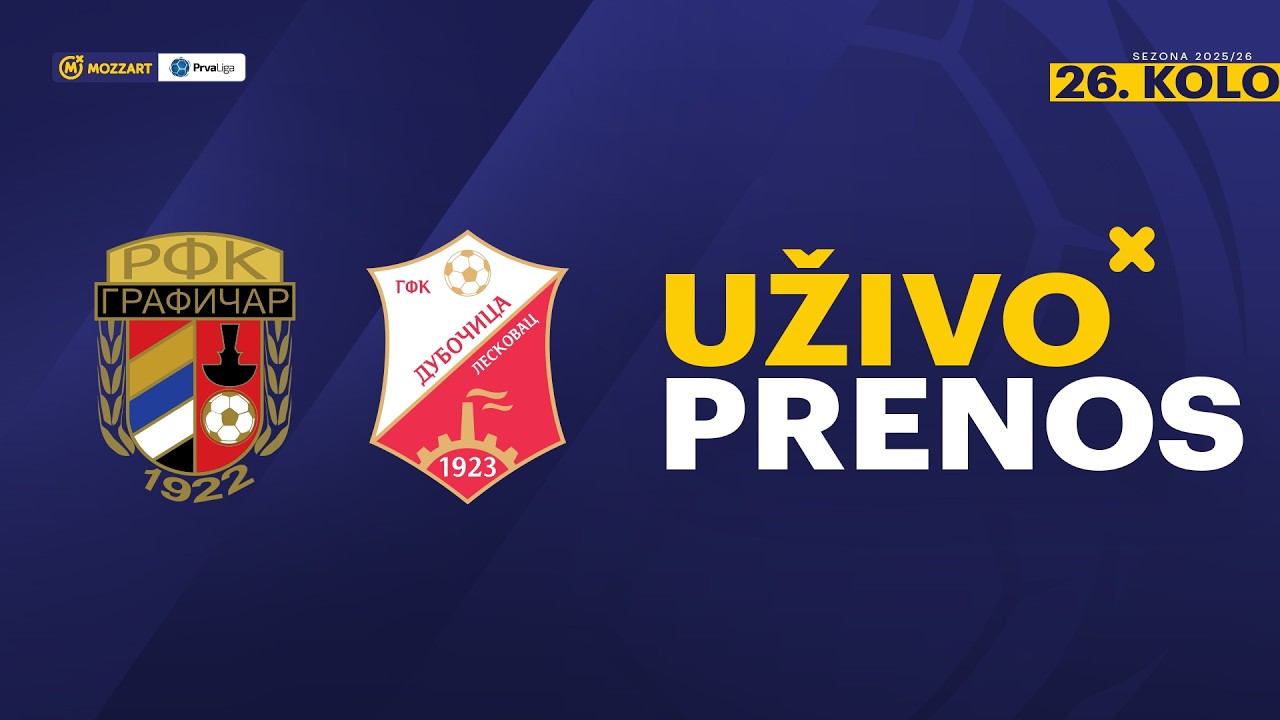 RFK Grafičar - GFK Dubočica Mozzart Bet Prva liga Srbije 2025/26 26. Kolo