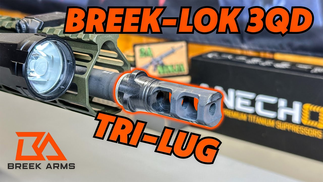 Лучший дульный тормоз для AR-15 // Breek-LOK 3QD и рукоятка заряжания Sledgehammer. Полный обзор
