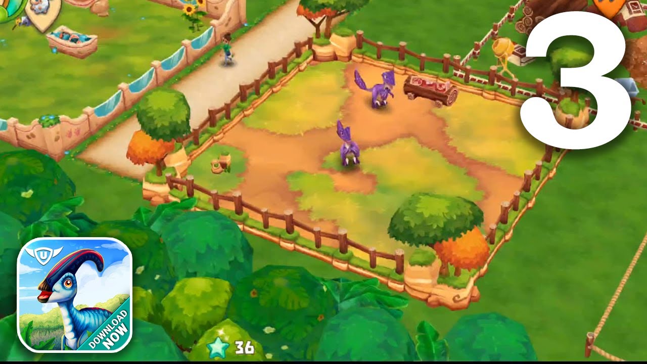 Dinosaur Park Primeval Zoo Gameplay Walkthrough (Android, iOS) - Part 3