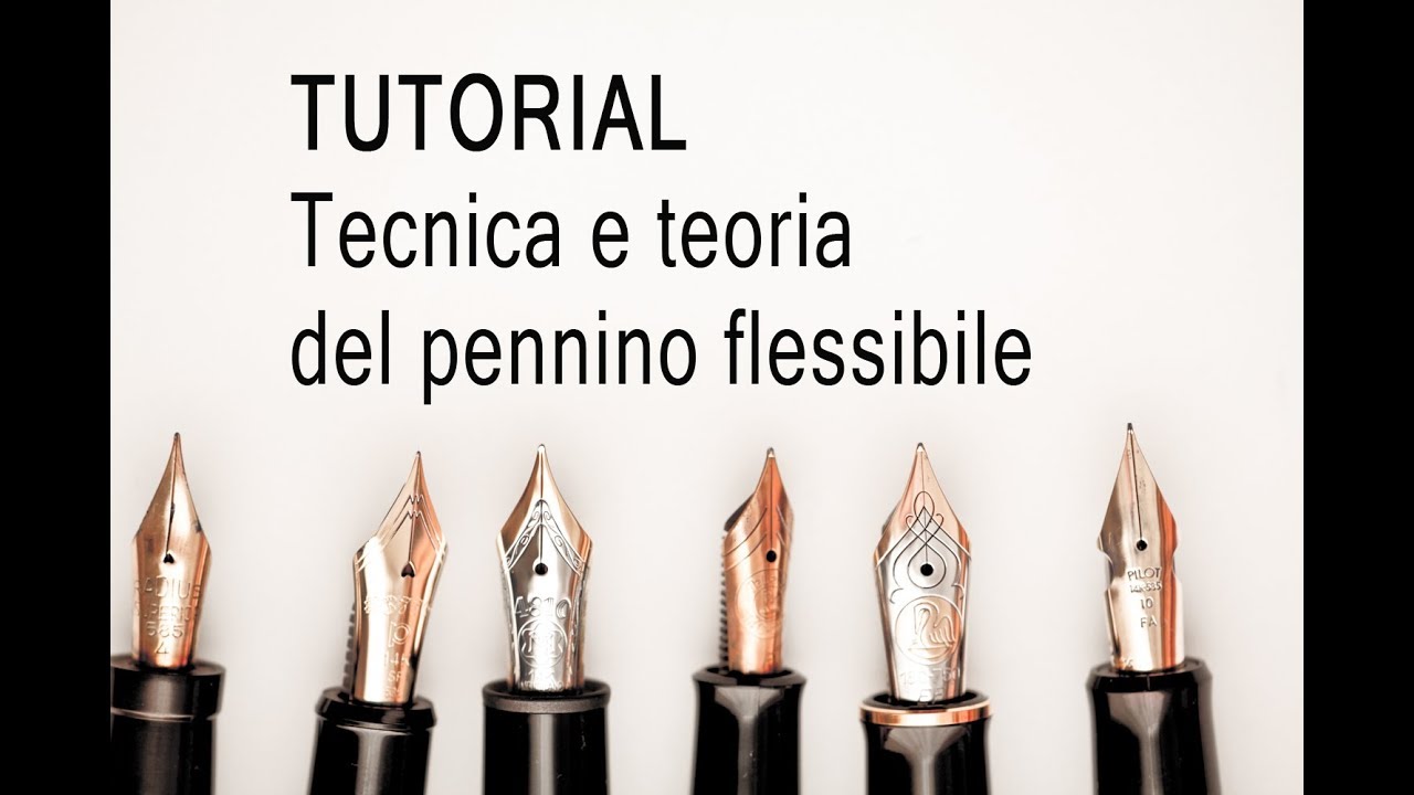 tutorial - La meccanica del pennino flessibile - flex nib mechanics
