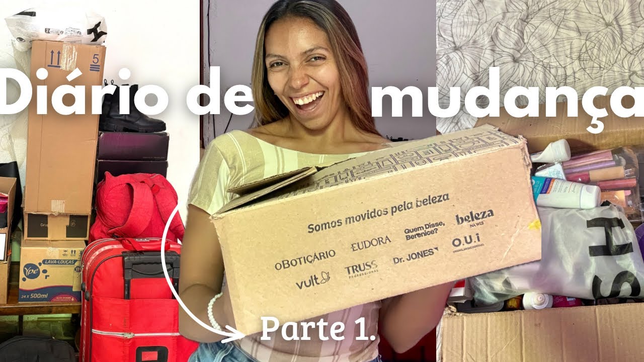 Diário de mudança #1 | EMPACOTANDO TUDO para a mudança 📦