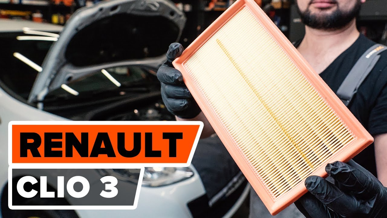 Wie RENAULT CLIO 3 Luftfilter wechseln [AUTODOC TUTORIAL]