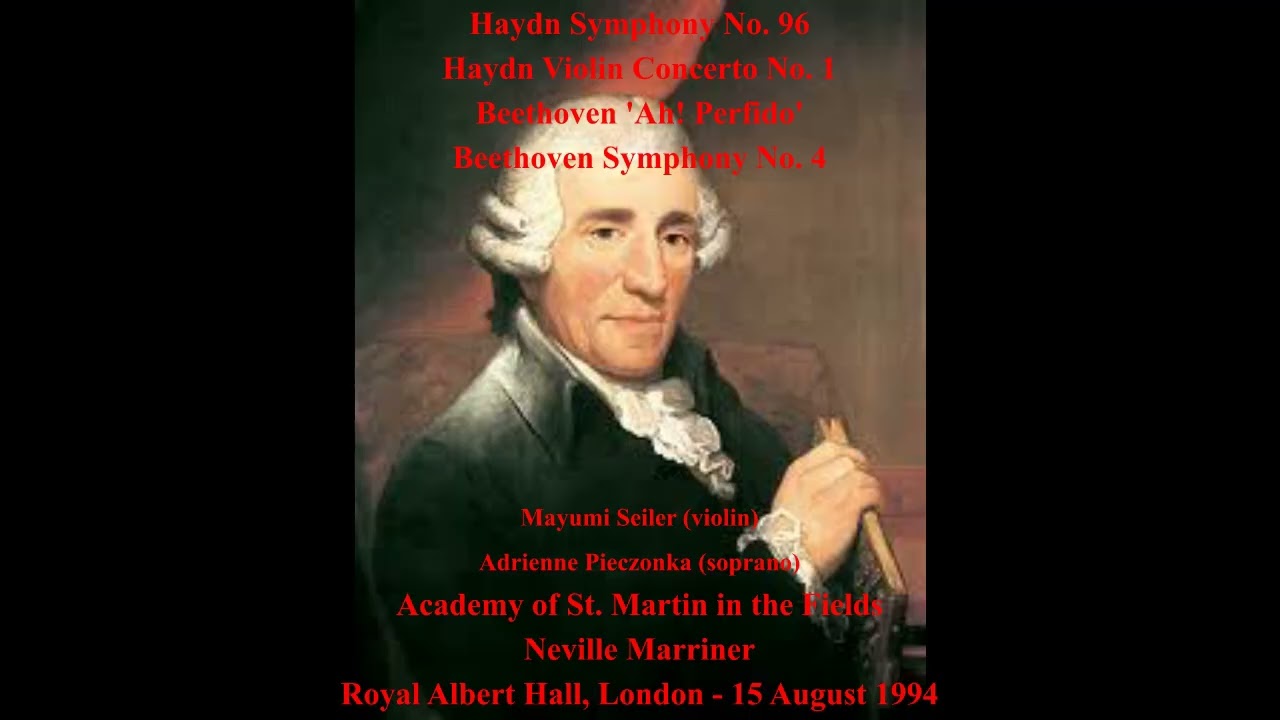 Haydn , Beethoven - Academy of St. Martin in the Fields - Neville Marriner (RAH, 1994)