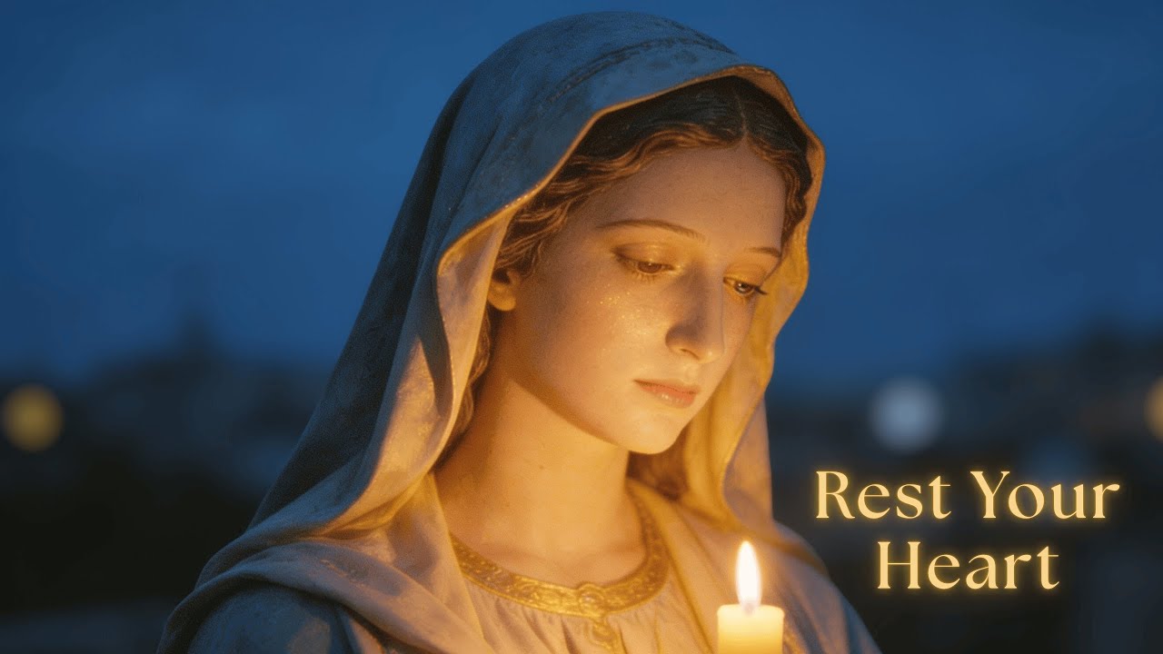 Ave Maria 🌹 Rest My Heart 🤍🕊️ | A Gentle Prayer of Peace and Comfort