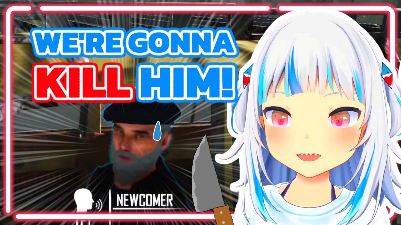 Watch out! Gura Is Thirsty For Blood! [Contraband Police]