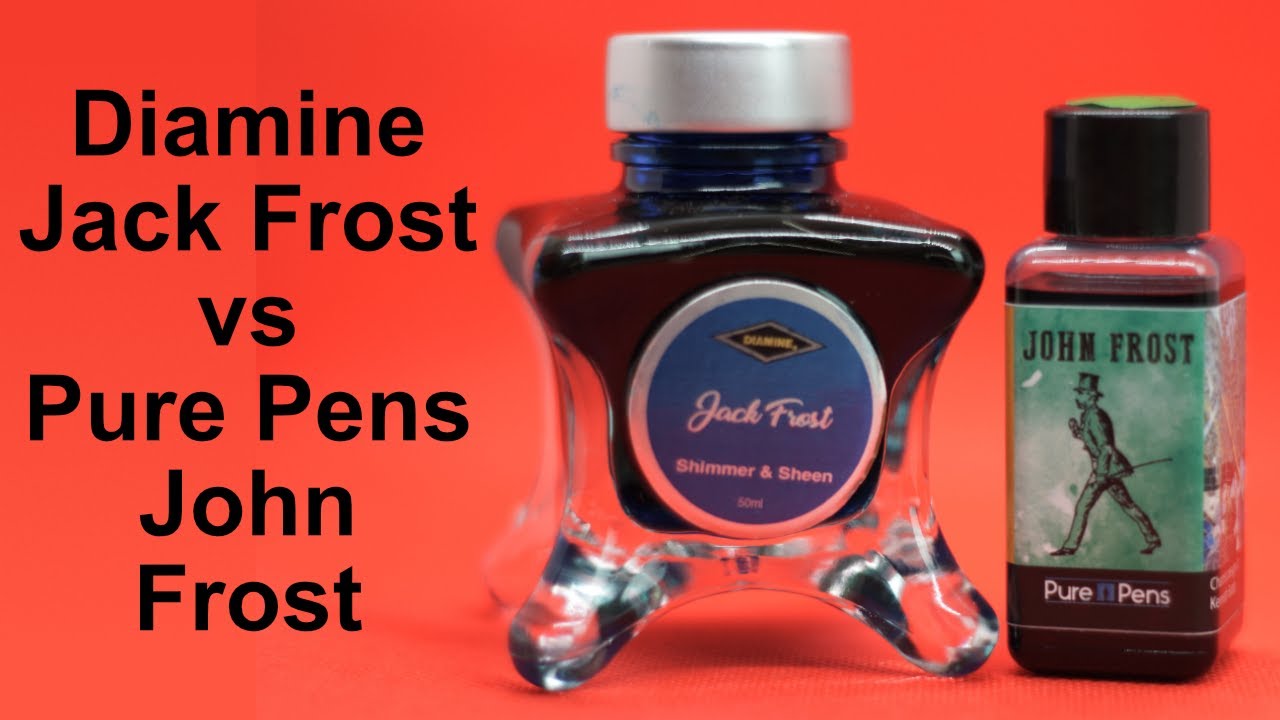 Spotlight On Ink: Diamine Jack Frost vs Pure Pens John Frost