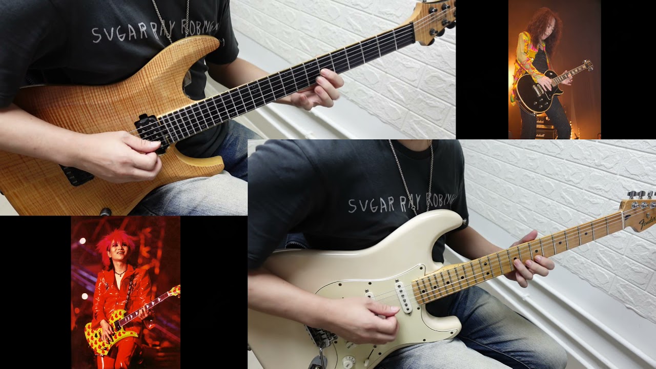X Japan-   Endless Rain guitar solo cover by eric lo (with tab info.)