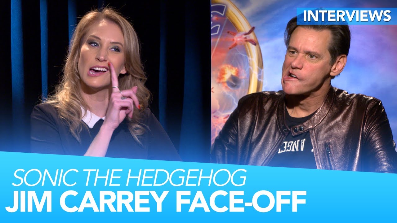 JIM CARREY Face-Off and Impersonation-Off | Sonic the Hedgehog