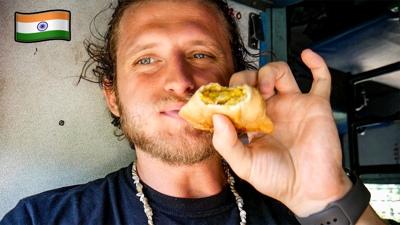My First Train Ride Experience in INDIA!! Eating Train Food!!