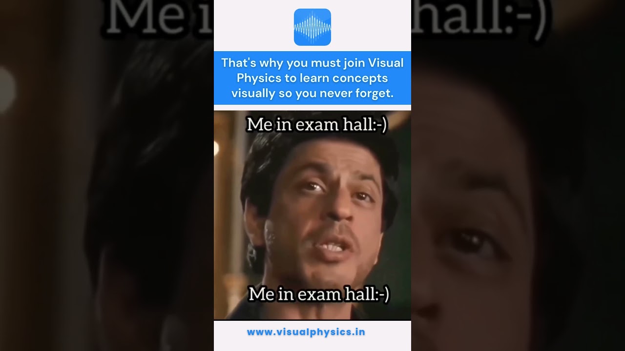 When You Forget Everything in Exams | Visual Physics Solution | Shahrukh Khan #iitjee #neet