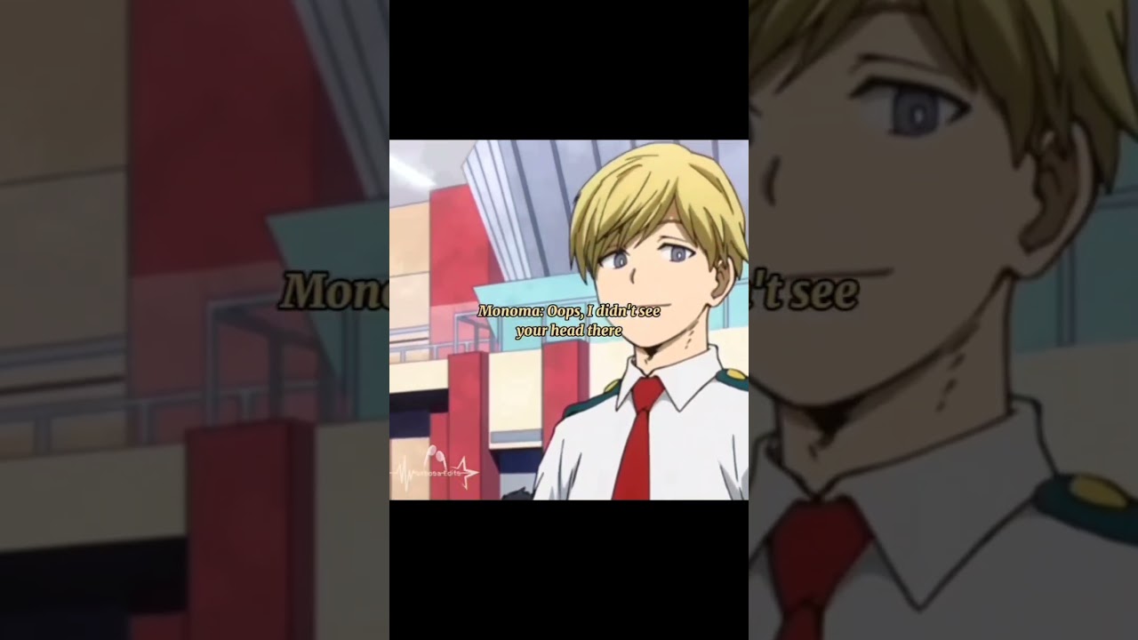 How my oc handles Monoma // #mha #mhaoc