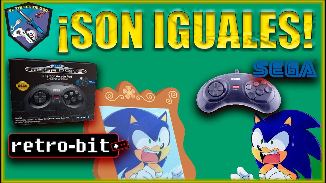 ¿El mando de RETROBIT es distinto al original de MEGADRIVE?